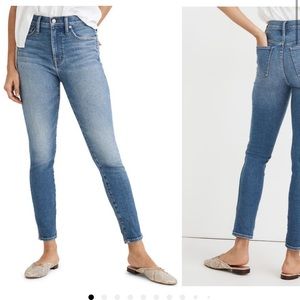 NWOT Madewell 10" High-Rise Skinny Crop Jeans